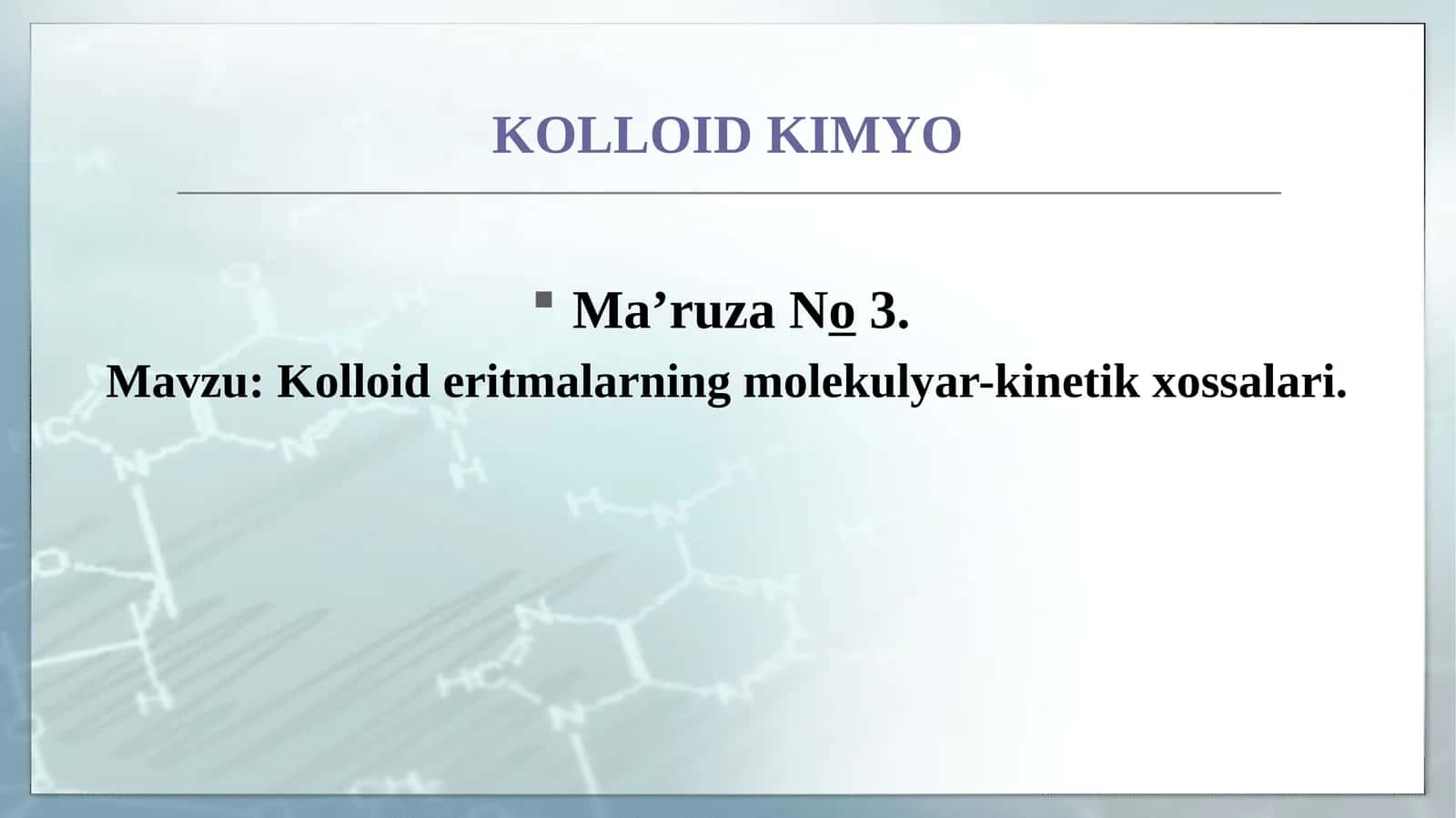 KOLLOID KIMYO
