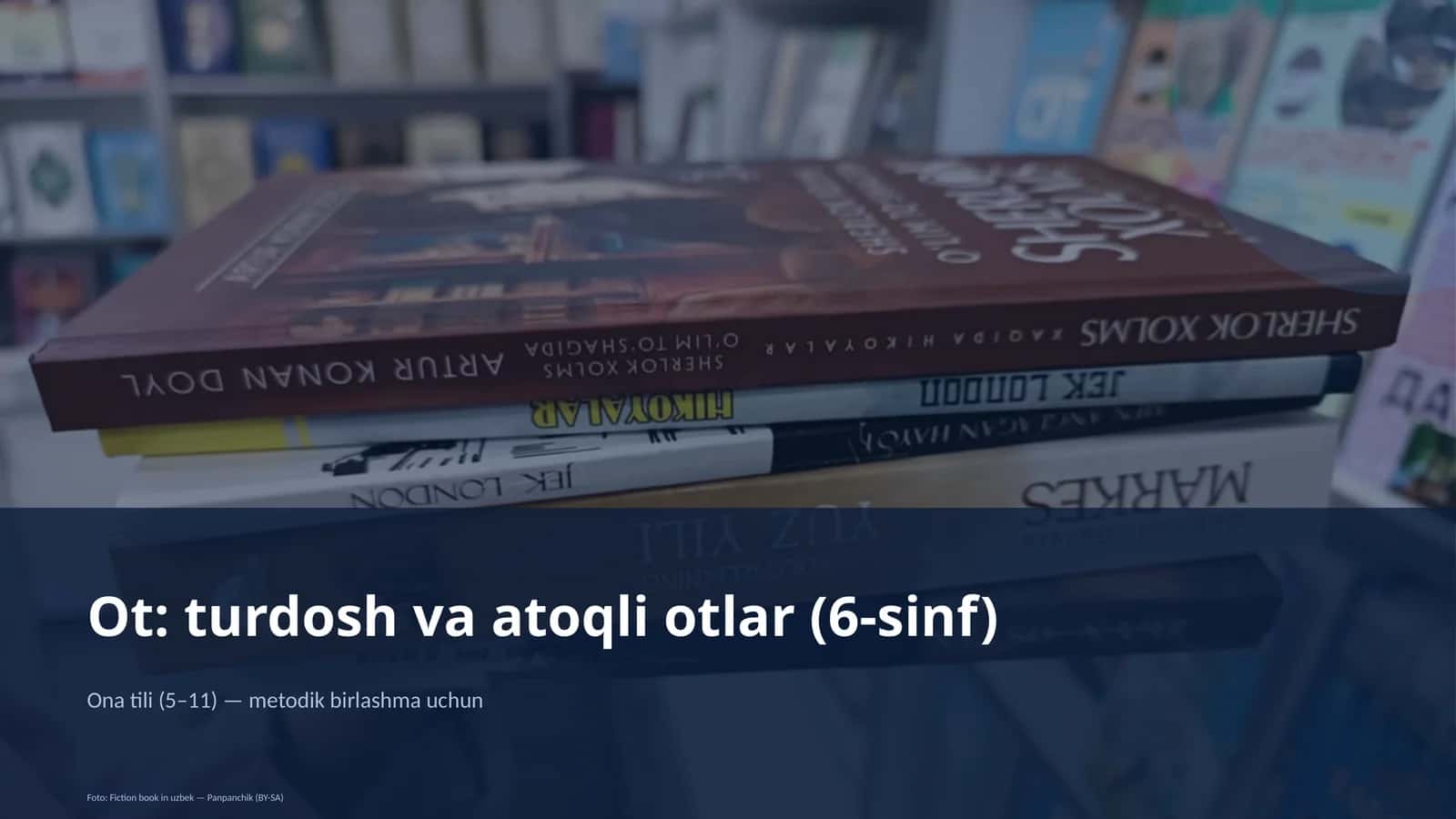 Ot: turdosh va atoqli otlar (6-sinf)