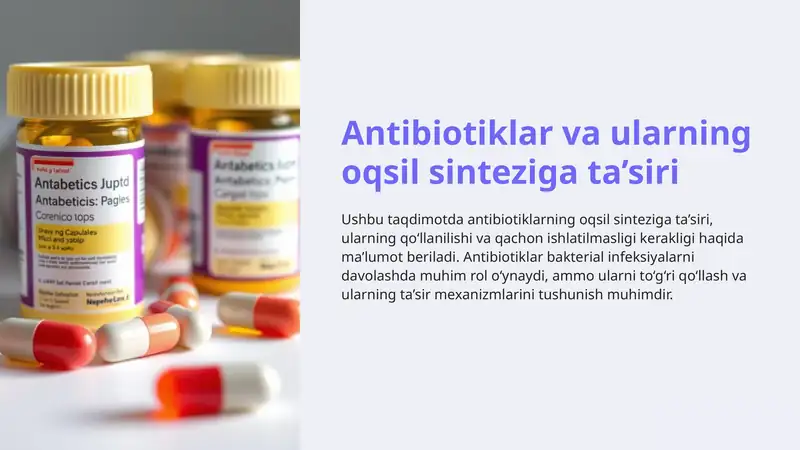 Tetratsiklinning oqsil sinteziga ta’siri