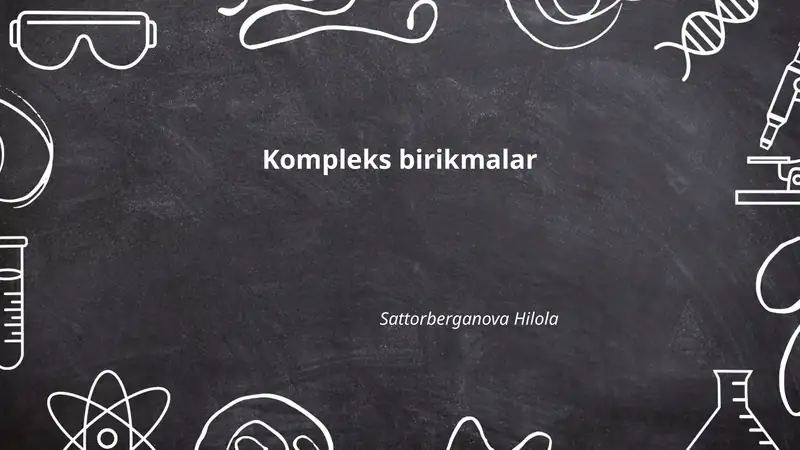 Kompleks birikmalar
