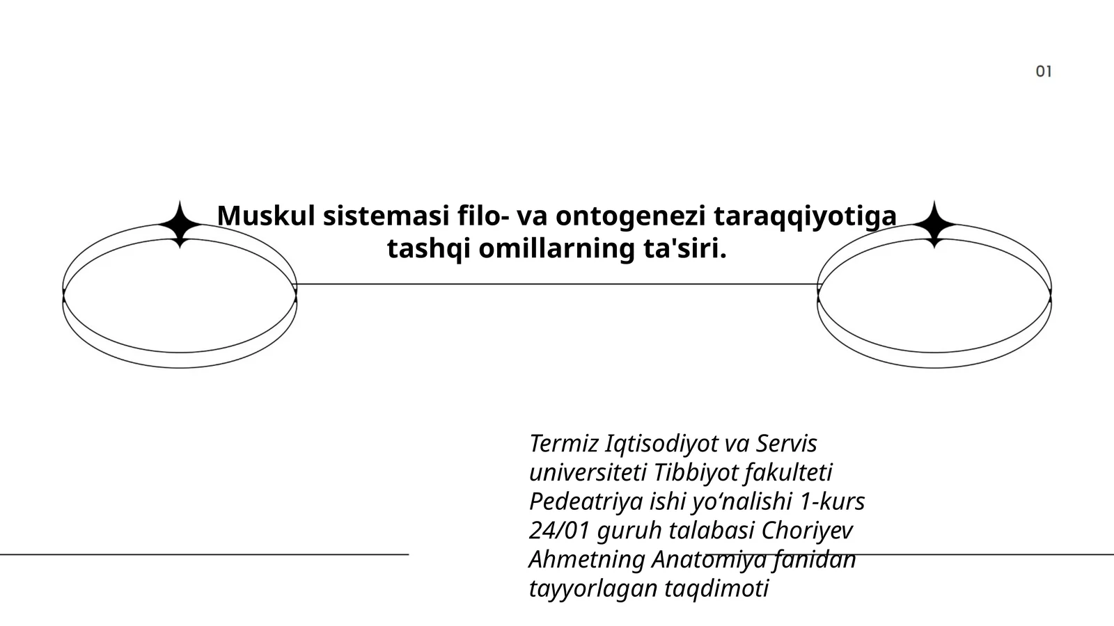 Muskul sistemasi filo- va ontogenezi taraqqiyotiga tashqi omillarning ta'siri