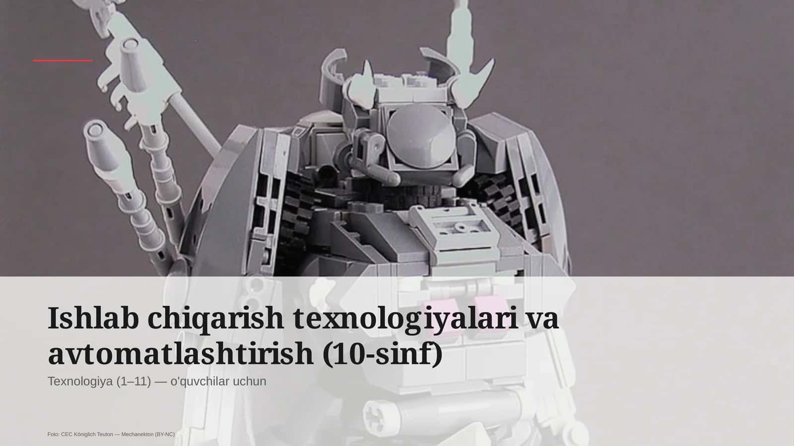 Ishlab chiqarish texnologiyalari va avtomatlashtirish (10-sinf)