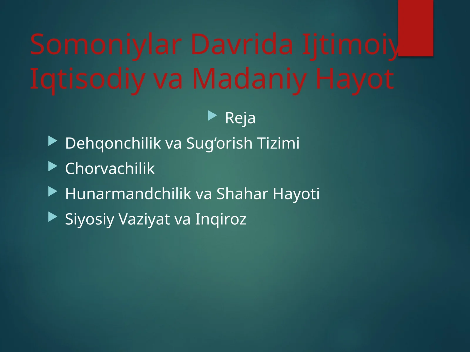 Somoniylar Davrida Ijtimoiy-Iqtisodiy va Madaniy Hayot