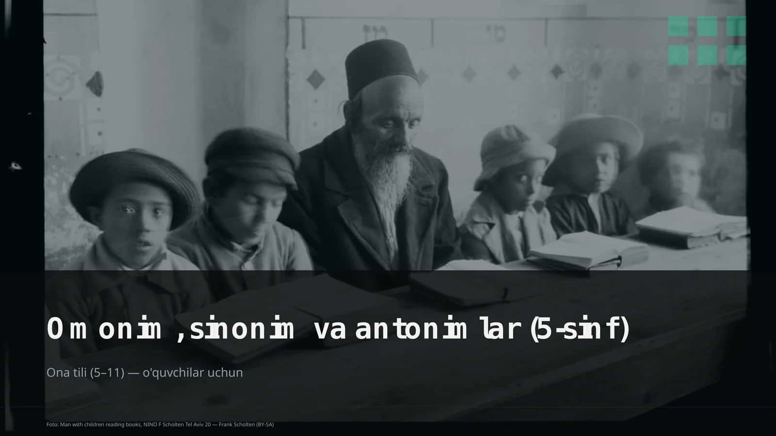 Omonim, sinonim va antonimlar (5-sinf)