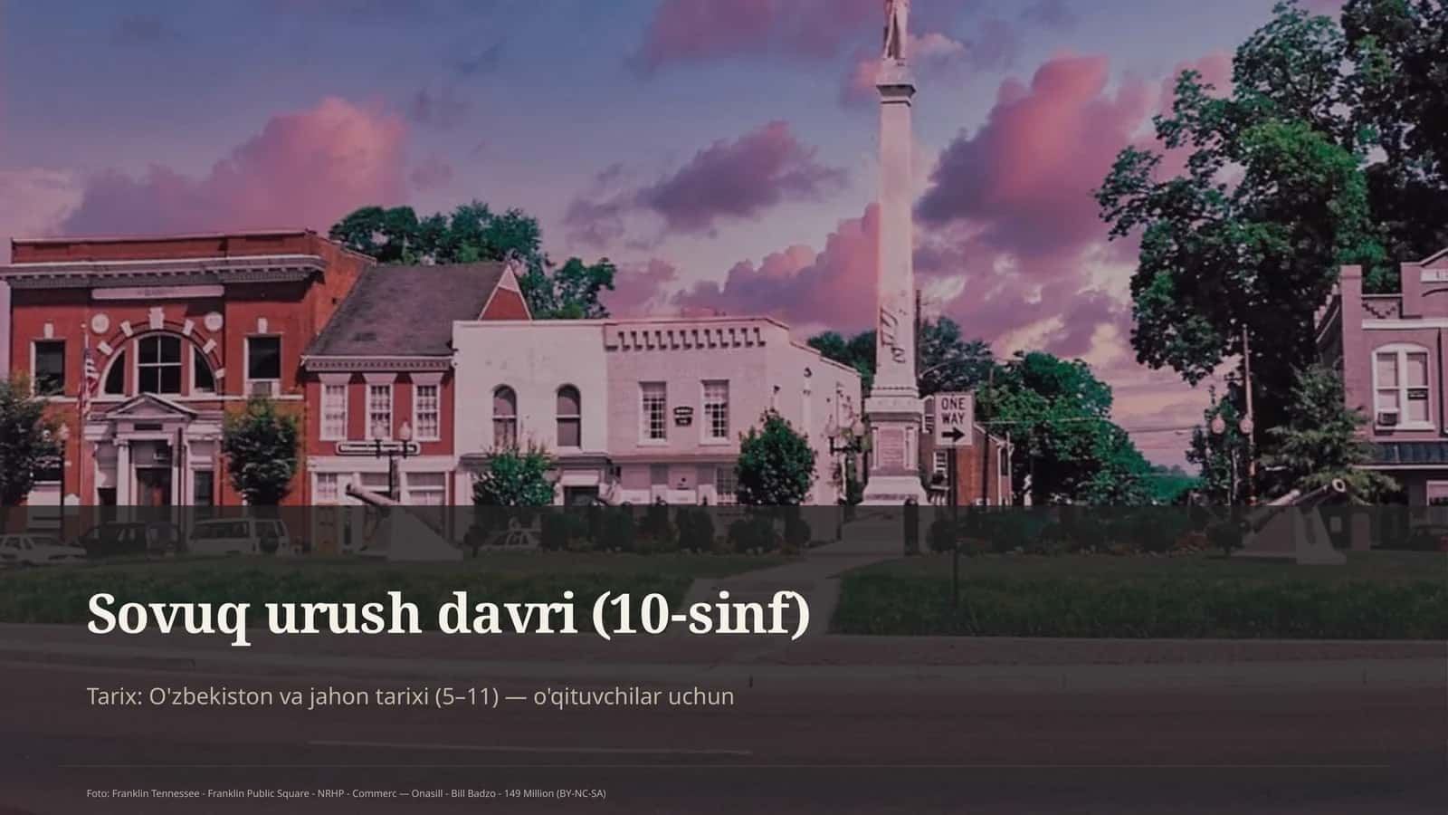 Sovuq urush davri (10-sinf)