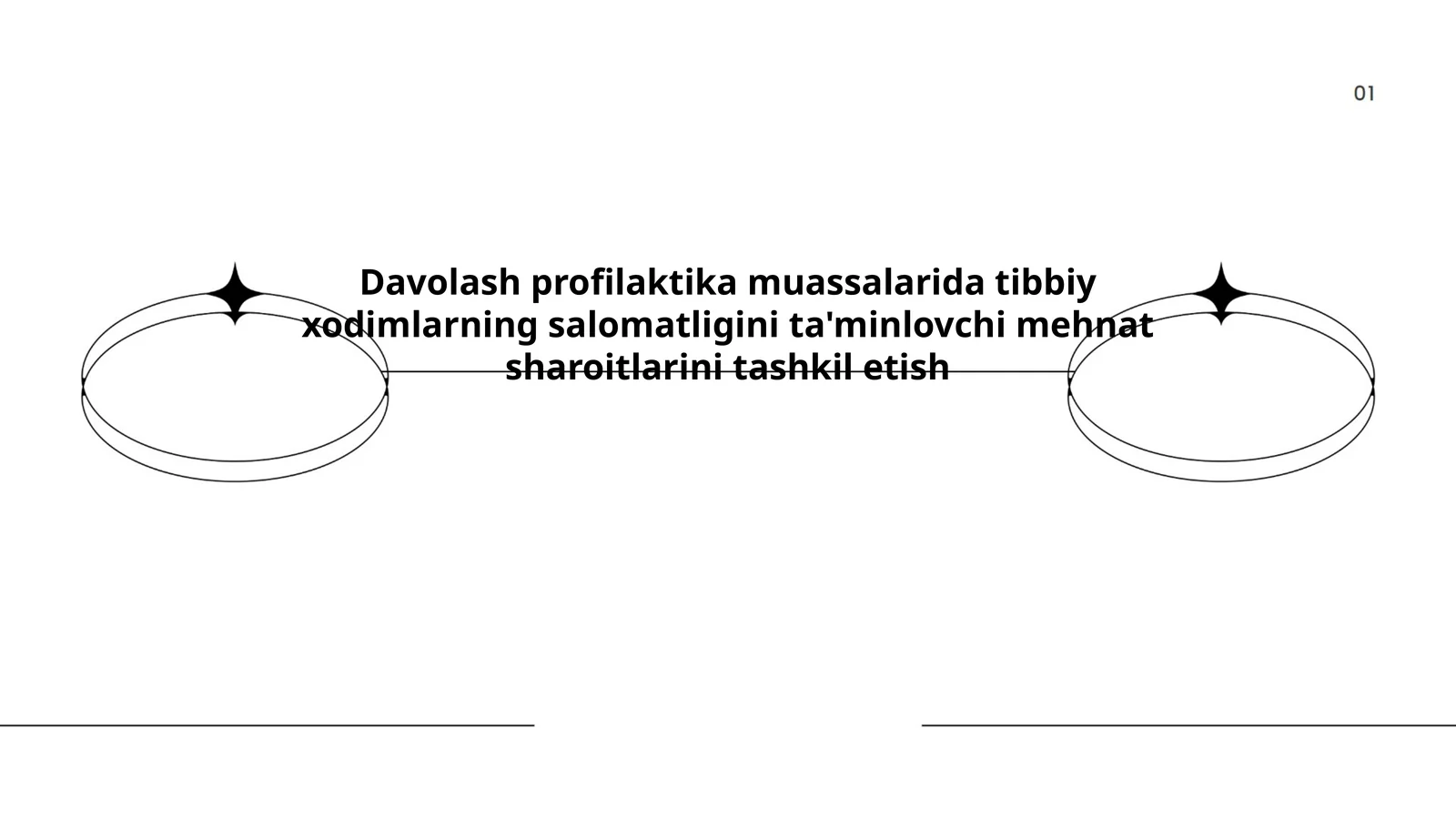 Davolash profilaktika muassasalarida tibbiy xodimlarning salomatligini ta'minlovchi mehnat sharoitlarini tashkil etish