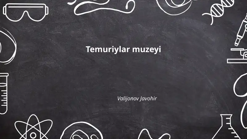 Музей тимуридов (Temuriylar muzeyi)