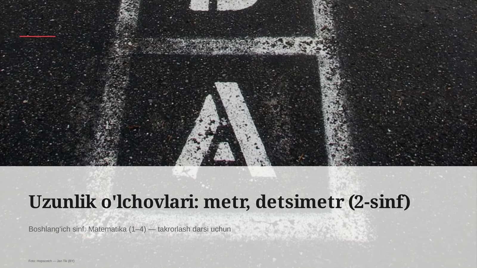 Takrorlash darslari "Matematika" uchun