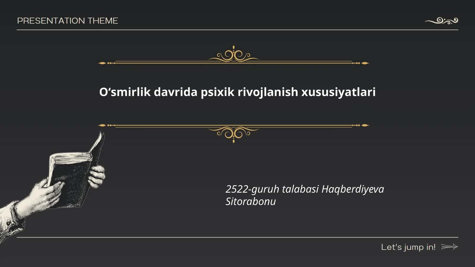 Oʻsmirlik davrida psixik rivojlanish xususiyatlari