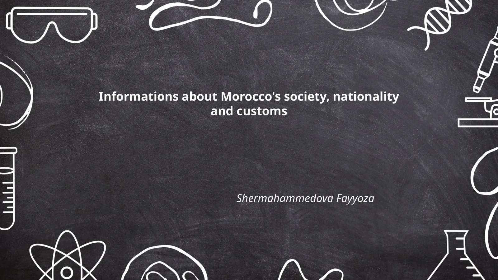 Informations about Morocco's society, nationality and customs