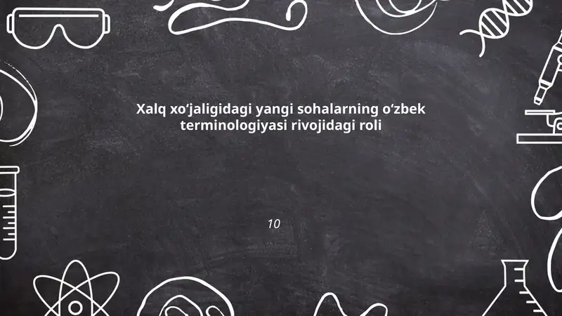 Xalq xoʻjaligidagi sohalarning oʻzbek terminologiyasi