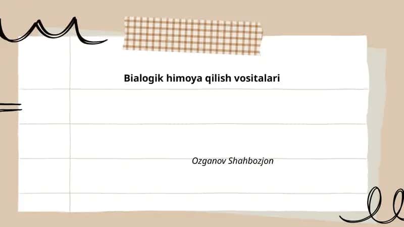 Bialogik himoya qilish vositalari