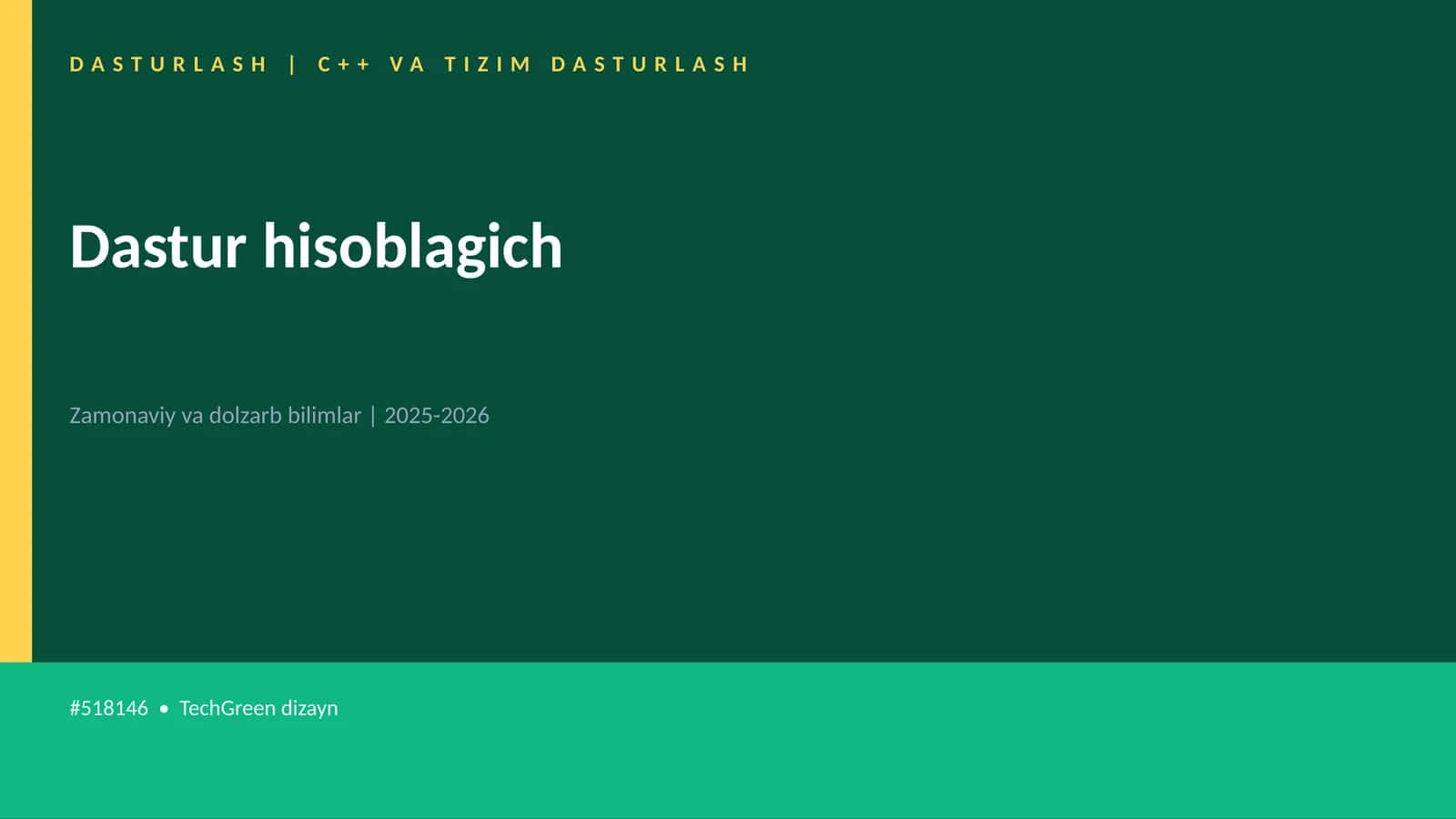 Dastur hisoblagich