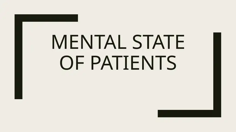 mental state of patients