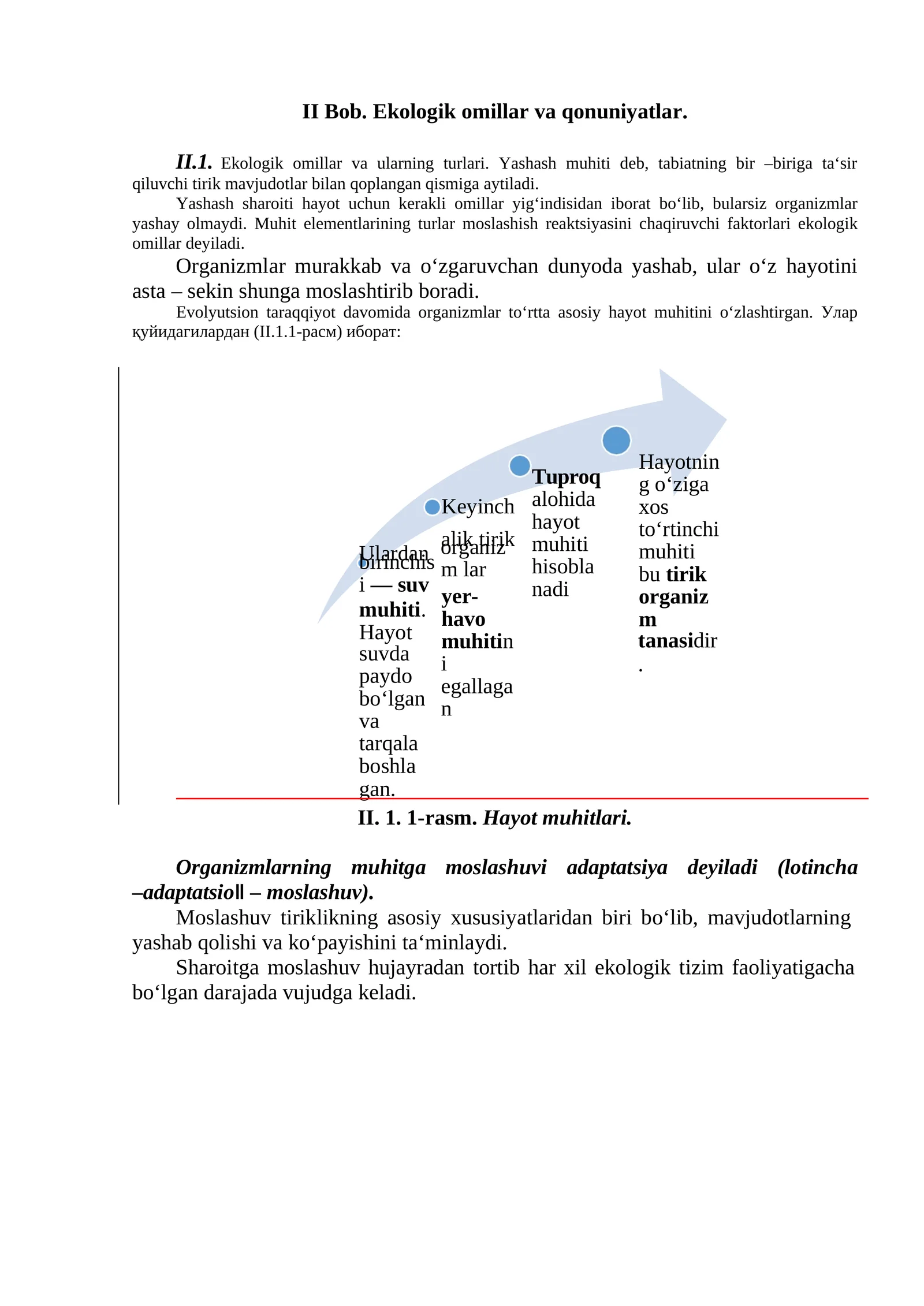 Ekologik omillar va qonuniyatlar