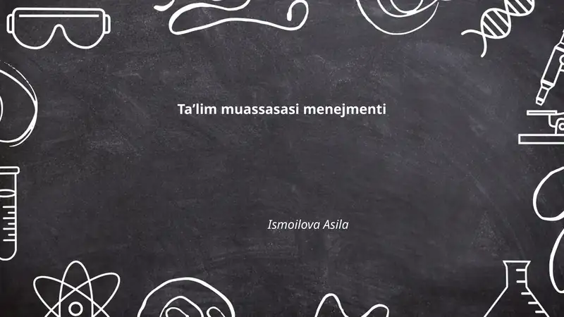 Taʼlim muassasasi menejmenti