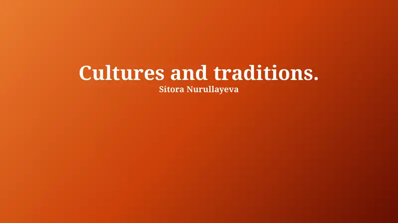 Understanding Culture: Core Concepts