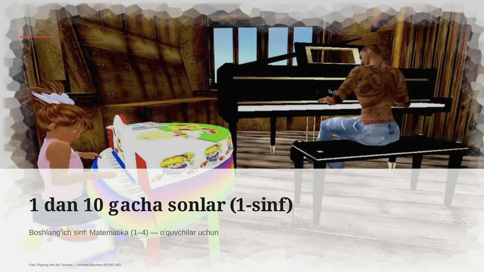 1 dan 10 gacha sonlar (1-sinf)