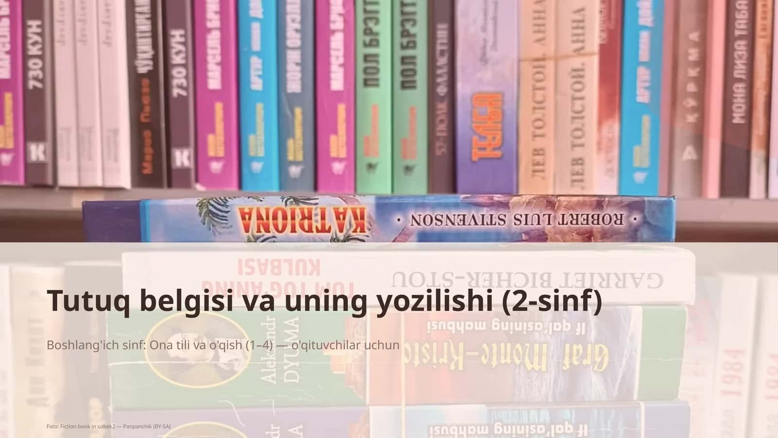 Tutuq belgisi va uning yozilishi (2-sinf)