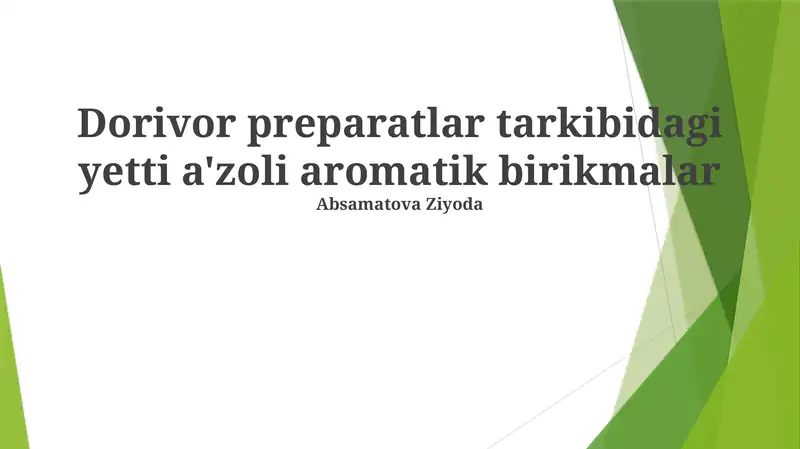 Tsikloheptatrien va uning hosilalari