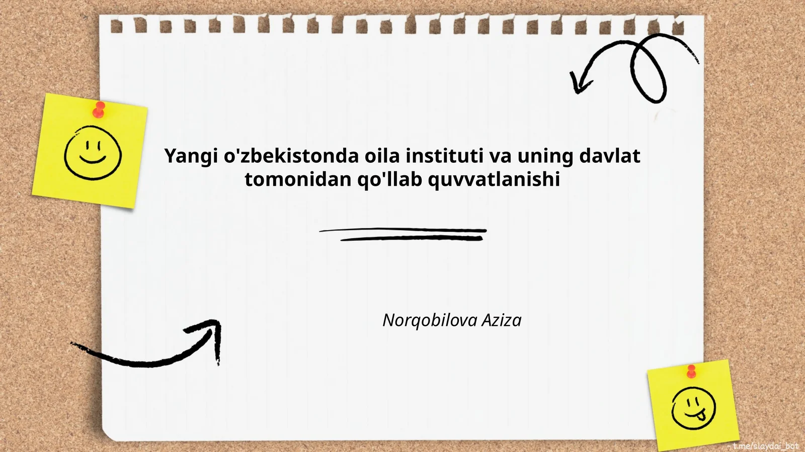 Yangi O'zbekistonda oila instituti va uning davlat tomonidan qo'llab quvvatlanishi