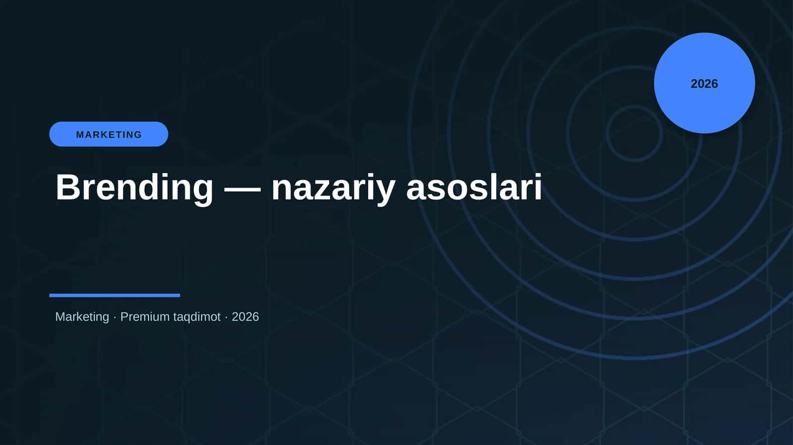 Brending — nazariy asoslari