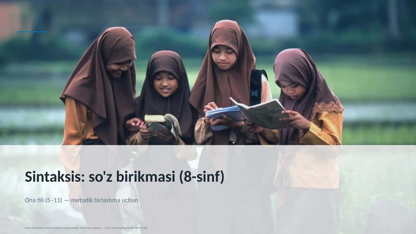 Sintaksis: so'z birikmasi (8-sinf)