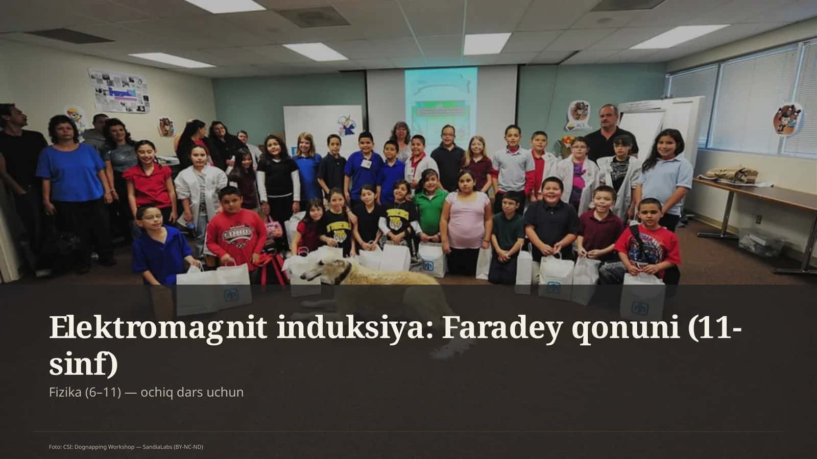 Elektromagnit induksiya: Faradey qonuni (11-sinf)