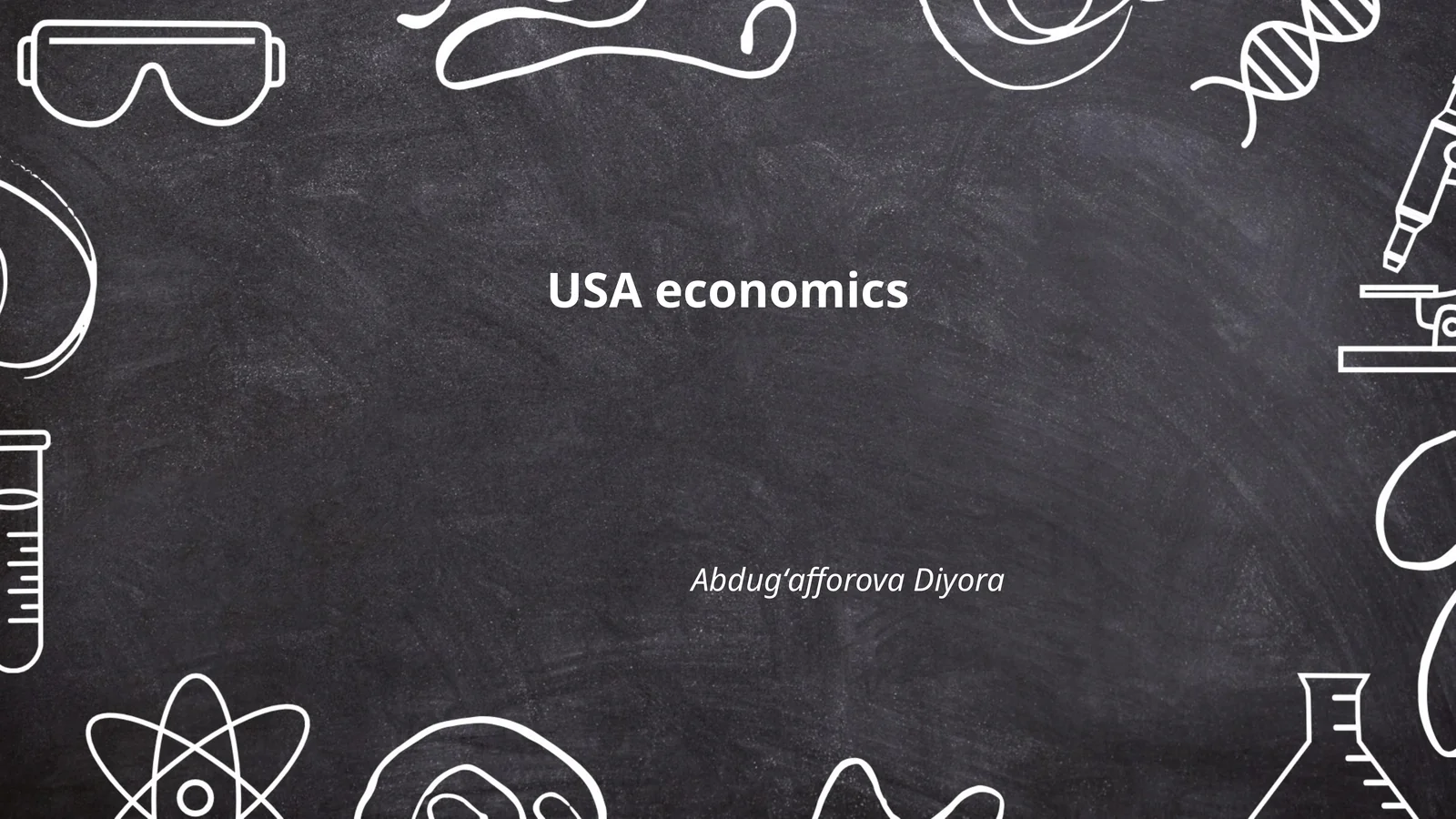 USA economics Abdugʻafforova Diyora