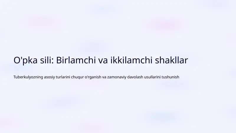 Sil kasalligi