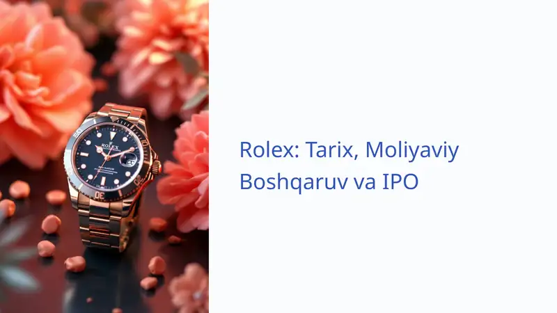 Rolex Tarix, Moliyaviy Boshqaruv va IPO