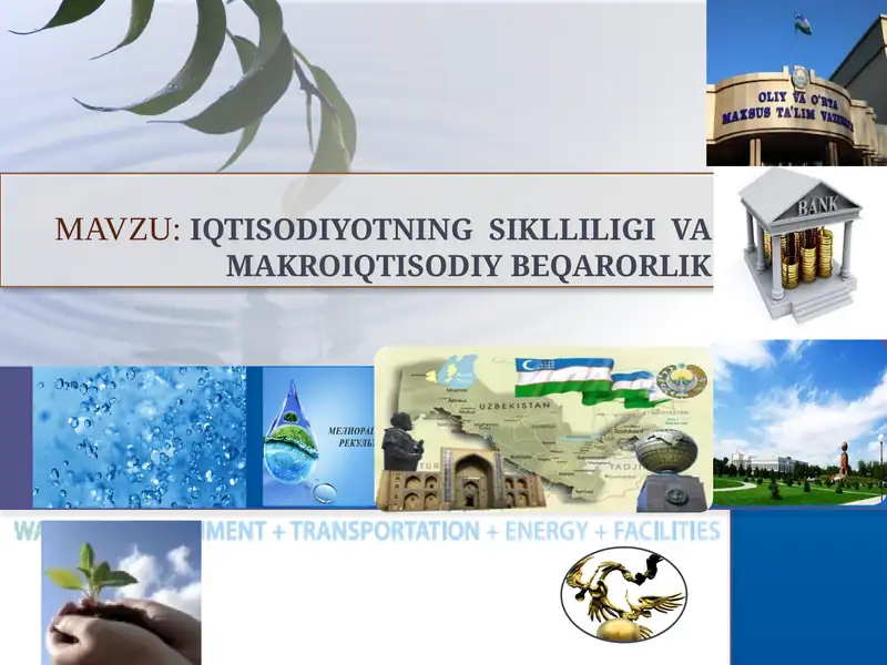IqtisodiYotning  siklliligi  va makroiqtisodiy beqarorlik