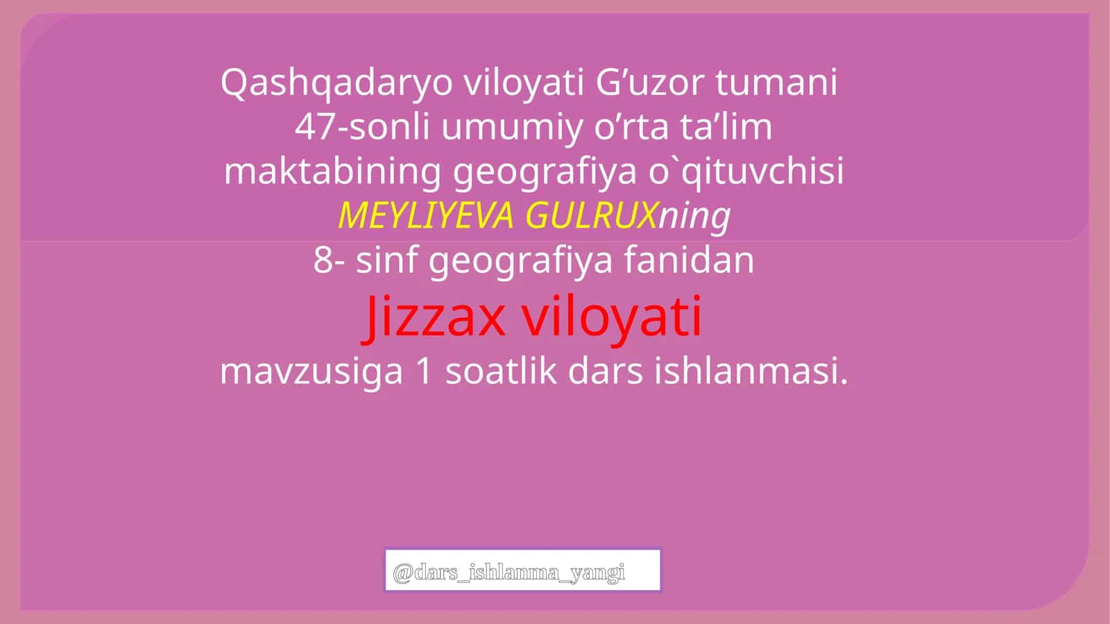 Jizzax  viloyati