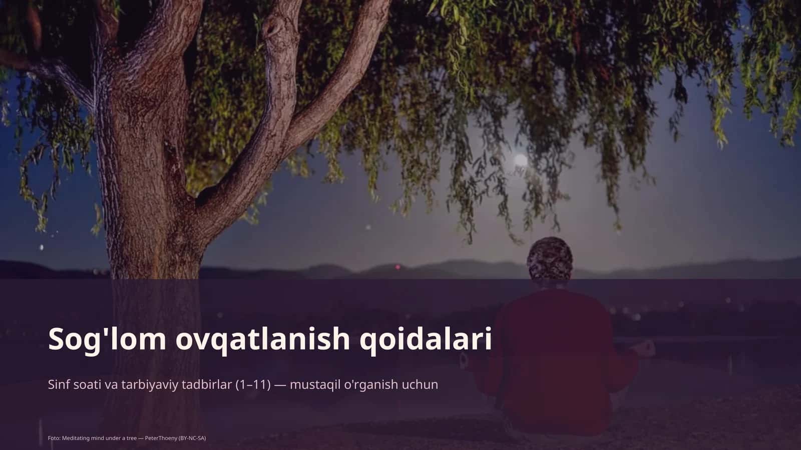 Sog'lom ovqatlanish qoidalari
