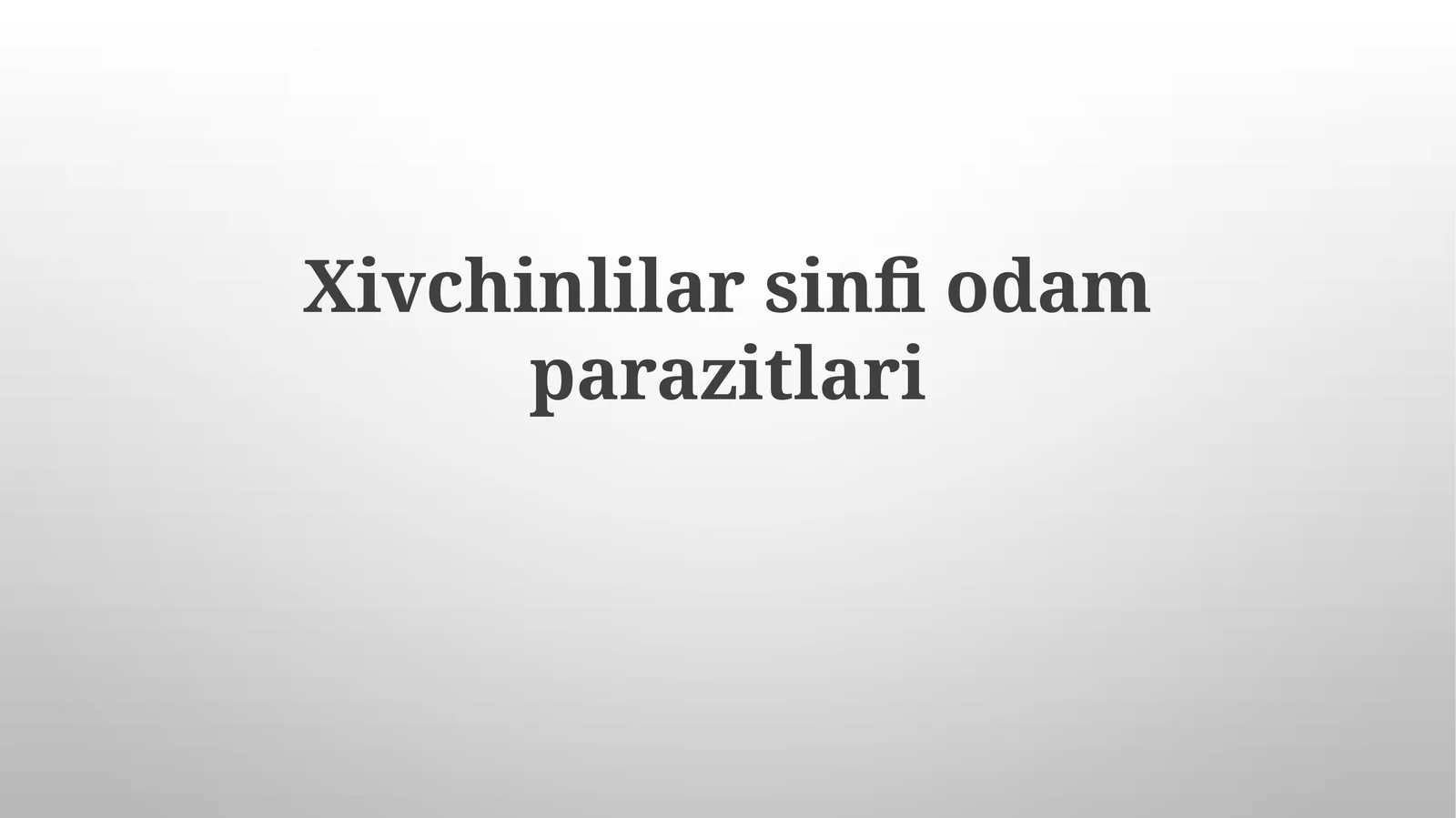 Dumaloq qurtlar