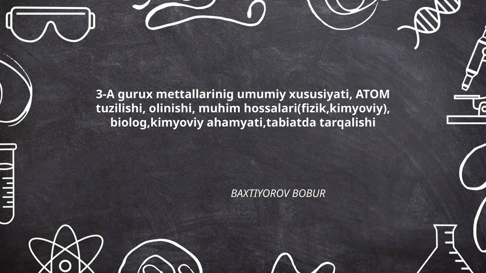 3-A guruh metallarining atom tuzilishi