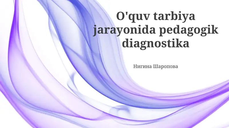 Pedagogik diagnostika
