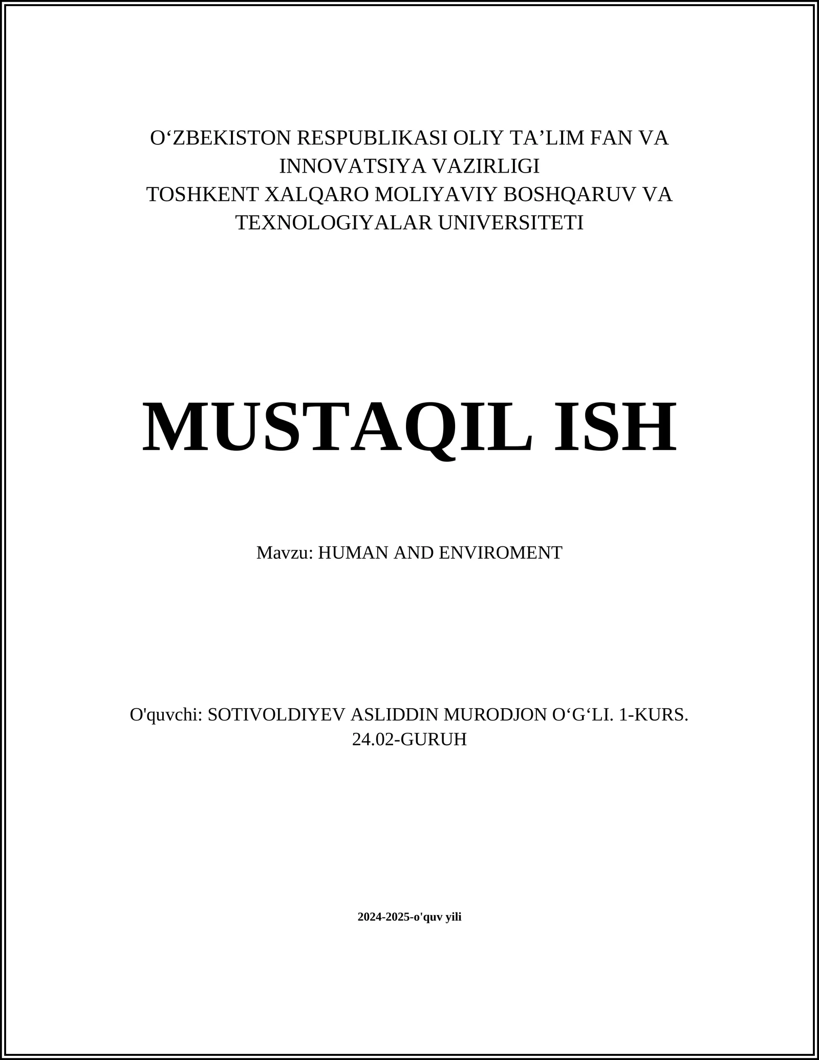 Ekologik ta'lim