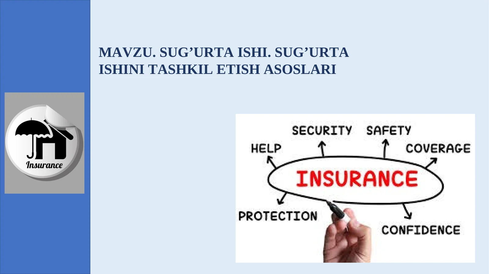 SUG’URTA ISHI. SUG’URTA ISHINI TASHKIL ETISH ASOSLARI