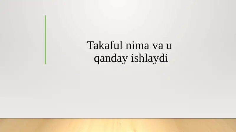 Takaful nima va u qanday ishlaydi