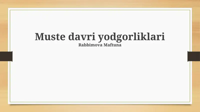 Mustye madaniyati