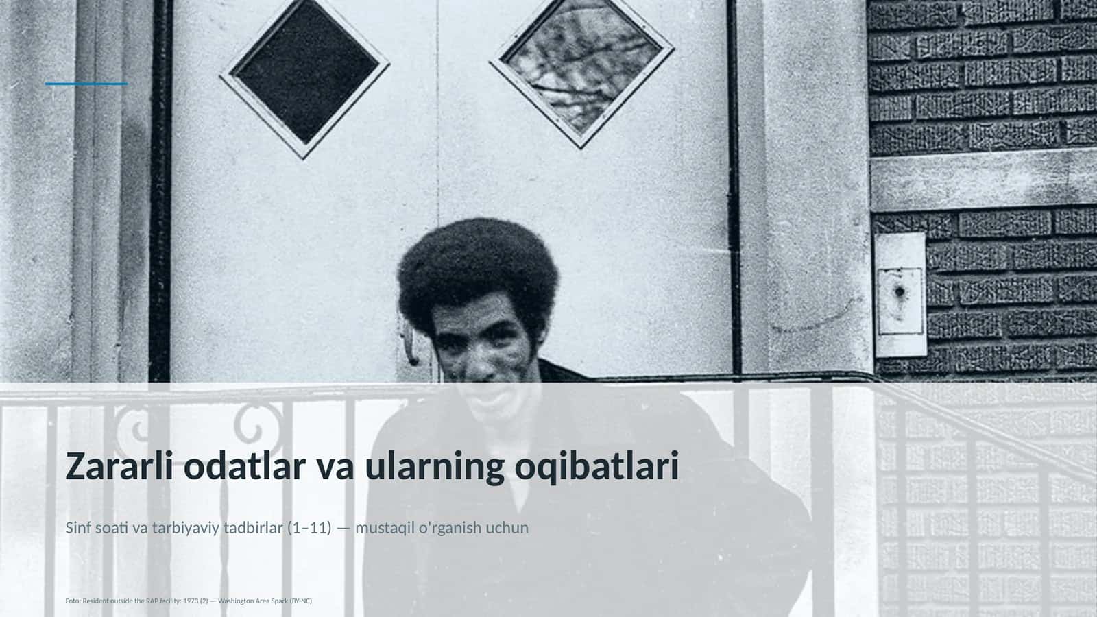 Zararli odatlar va ularning oqibatlari