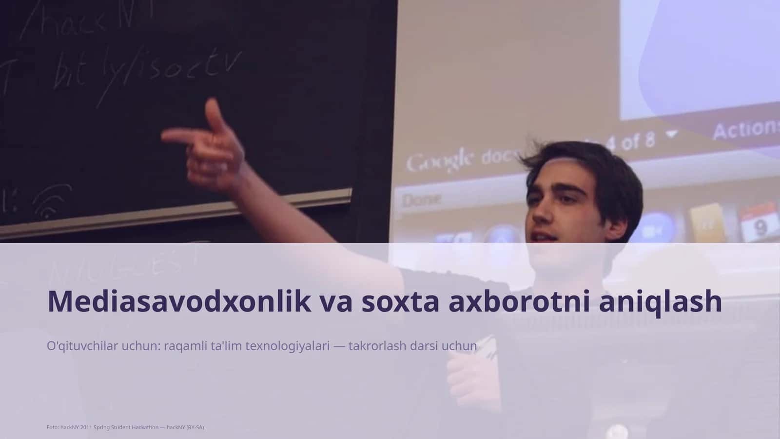 Mediasavodxonlik va soxta axborotni aniqlash