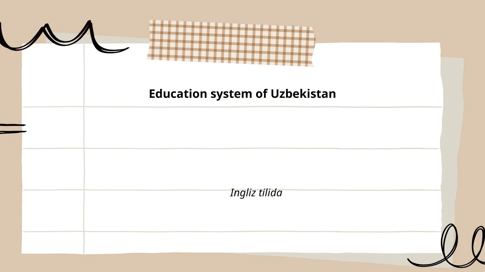 Education system of Uzbekistan
