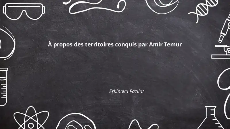 Territoires conquis par Amir Temur