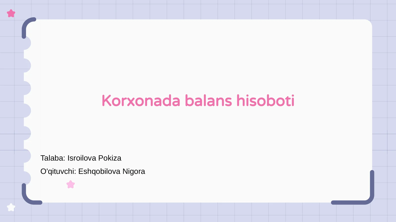 Balans hisoboti