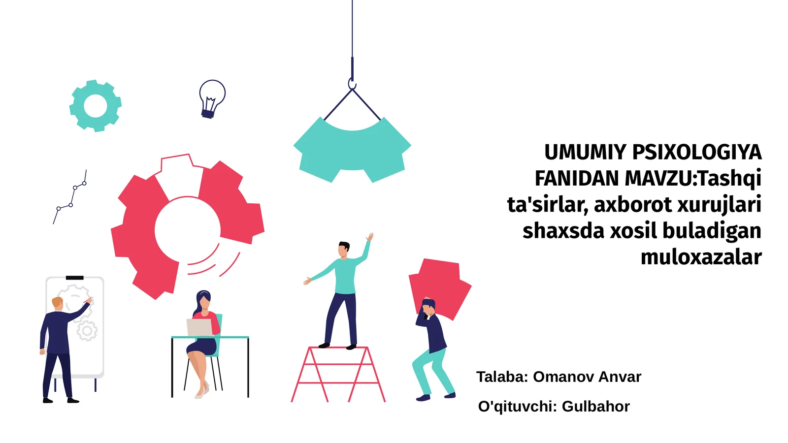Umumiy Psixologiya Fanidan