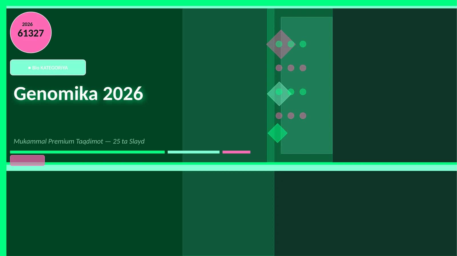 Genomika 2026 Mukammal Premium Taqdimot