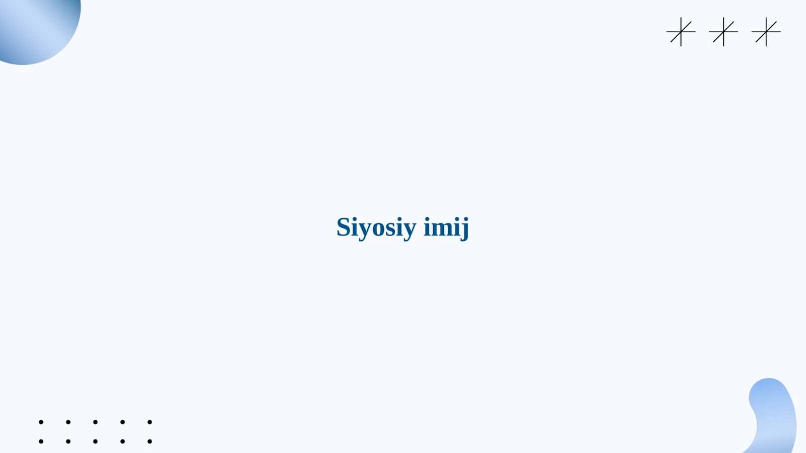 Siyosiy imij