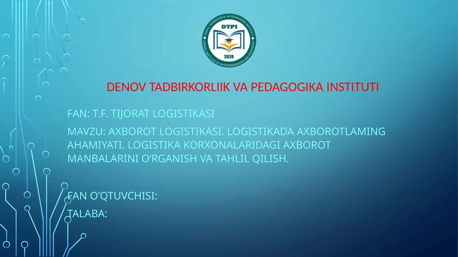 Axborot Logistikasi